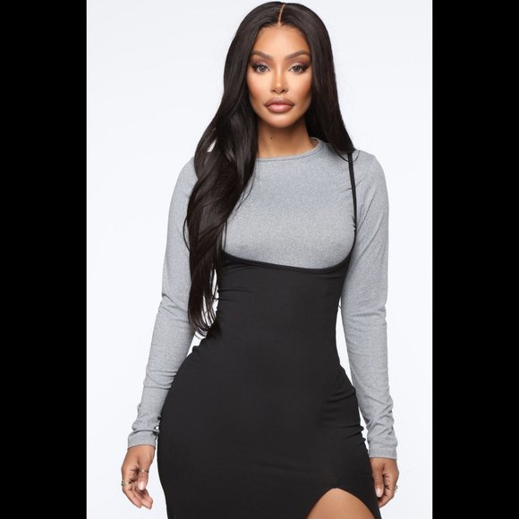 Fashion Nova Better Mix It Up Maxi Cami Dress (JUST THE DRESS) - Picture 4 of 8